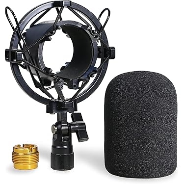 ＊ショックマウント マイク 金属製 ブラック Amazon | Auphonix ショックマウント Blue Yeti and Snowball